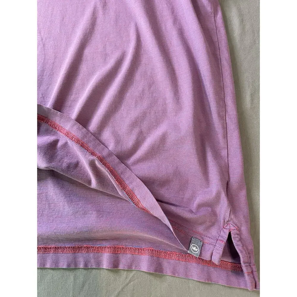 Peter Millar Seaside Wash Polo Shirt Purple Men’s XL Pocket Excellent Cond